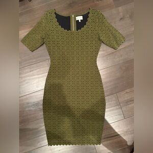 Milly green bodycon dress